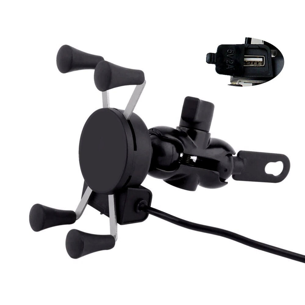 KNMASTER X Serisi Motosiklet Bisiklet Telefon Tutucu – Ayna ve Gidon Bağlantılı – Usb Girişli – Metal Alaşım 1 KNMASTER X Serisi Motosiklet Bisiklet Telefon Tutucu – Ayna ve Gidon Bağlantılı – Usb Girişli – Metal Alaşım