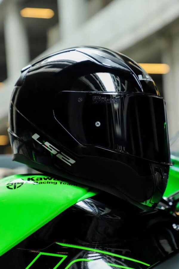 LS2 RAPID 2 PARLAK SİYAH KASK - Görsel 2