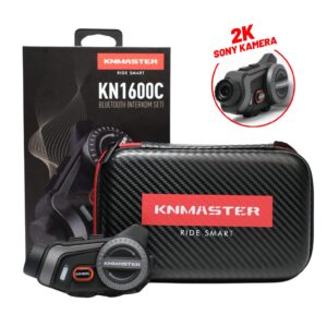 KNMASTER KN1600C Kameralı Motosiklet Kask İnterkom Bluetooth İntercom Kulaklık Seti