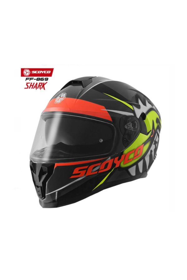 SCOYCO FF-869 SHARK FULL FACE KASK