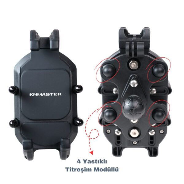 Knmaster TT-860 Titreşim Engelleyicili Tüm Motosikletlere Uyumlu Telefon Tutucu - Görsel 2