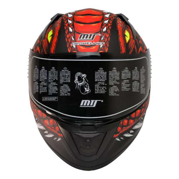 MTS M-801 SNAKE Full Face DRAGLAX RED - Görsel 2
