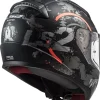 LS2 RAPIP 2 CIRCLE MAT SİYAH-KIRMIZI  KASK - Görsel 2