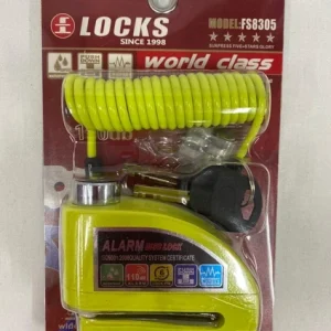 Locks World Class 110 Db SARI Alarmlı Disk Kilidi