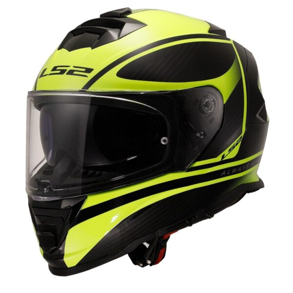 LS2 STORM 2 DODGER MAT SİYAH-NEON SARI
