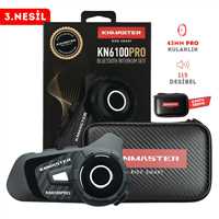 Knmaster KN6100PRO Motosiklet Kask İnterkom Bluetooth Intercom Kulaklık Seti