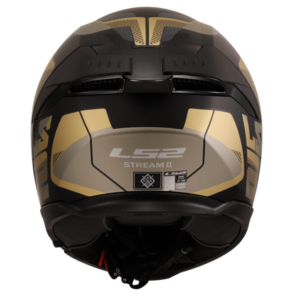 LS2 STREAM 2 ROAD MAT SİYAH-GOLD-GRİ KASK - Görsel 6