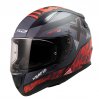LS2 RAPID 2 XTREET MATT BLACK-RED