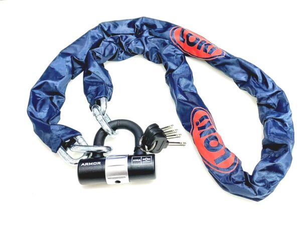 Armor LOKİ 10 Mm Kalınlık 1.50 Metre Motosiklet Scooter Zincir Kilit U Bar