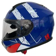 MTS 966 V2 ÇENE AÇILIR KASK MAVİ