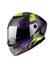 MT HELMETS THUNDER 4 SV VAILANT B2 PARLAK GRİ FULLFACE MOTOSİKLET KASKI