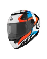 MT HELMETS THUNDER 4 SV VAILANT A0 PARLAK İNCİ BEYAZ FULLFACE MOTOSİKLET KASKI