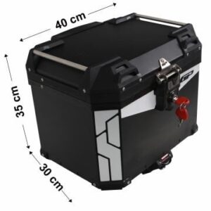 GP KOMPOZIT 37LT ALUMINYUM ARKA ÇANTA (SİYAH)