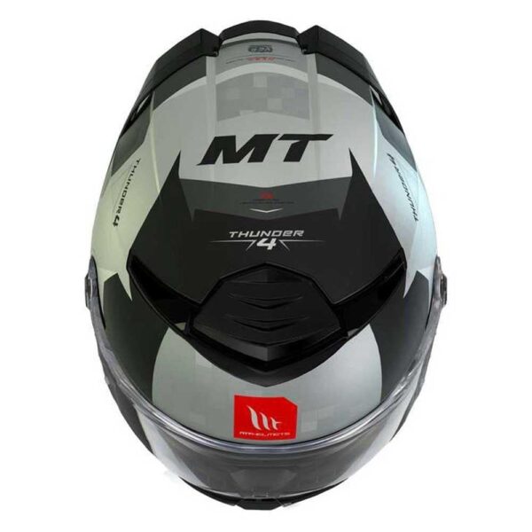 MT HELMETS THUNDER 4 SV EXEO C2 PARLAK İNCİ TITANIUM FULLFACE MOTOSİKLET KASKI - Görsel 3