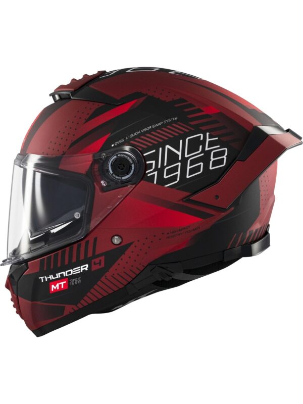 MT HELMETS THUNDER 4 SV LUMINENCE D5 MAT FULLFACE MOTOSİKLET KASKI - Görsel 5