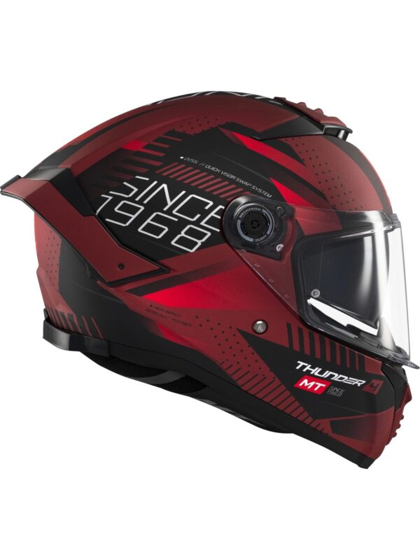 MT HELMETS THUNDER 4 SV LUMINENCE D5 MAT FULLFACE MOTOSİKLET KASKI - Görsel 3