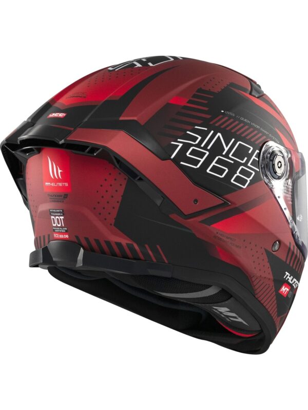 MT HELMETS THUNDER 4 SV LUMINENCE D5 MAT FULLFACE MOTOSİKLET KASKI - Görsel 2