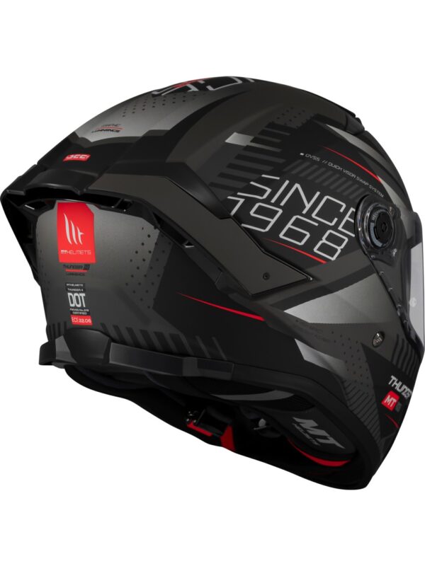 MT HELMETS THUNDER 4 SV LUMINENCE D1 MAT FULLFACE MOTOSİKLET KASKI - Görsel 4