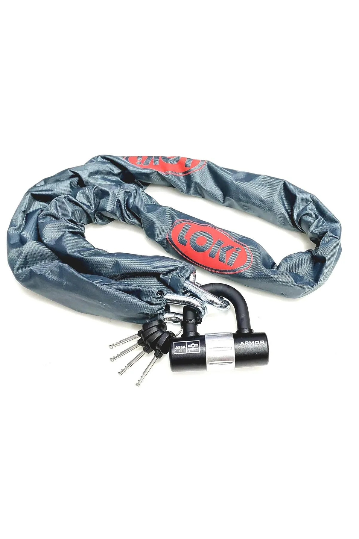 ARMOR LOKİ 12 Mm Kalınlık 1.50 Metre Motosiklet Scooter Zincir Kilit U Bar 1 ARMOR LOKİ 12 Mm Kalınlık 1.50 Metre Motosiklet Scooter Zincir Kilit U Bar