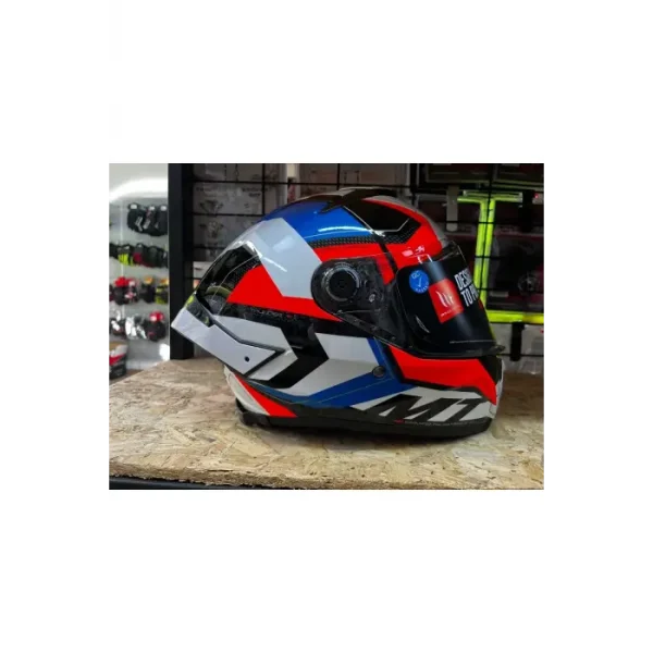 MT HELMETS THUNDER 4 SV VAILANT A0 PARLAK İNCİ BEYAZ FULLFACE MOTOSİKLET KASKI - Görsel 2