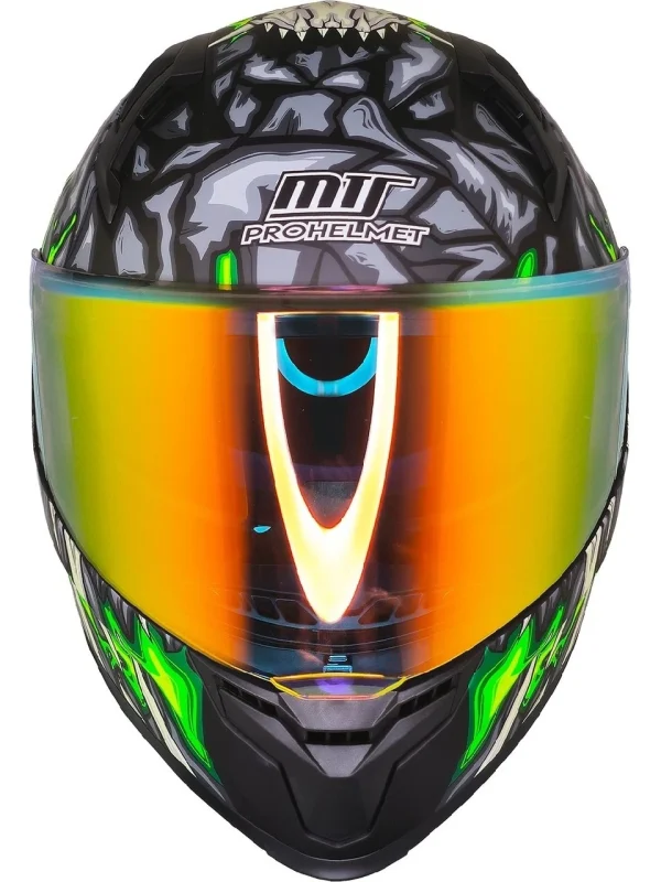 MTS 910 SKULL YEŞİL FULL FACE KASK - Görsel 3