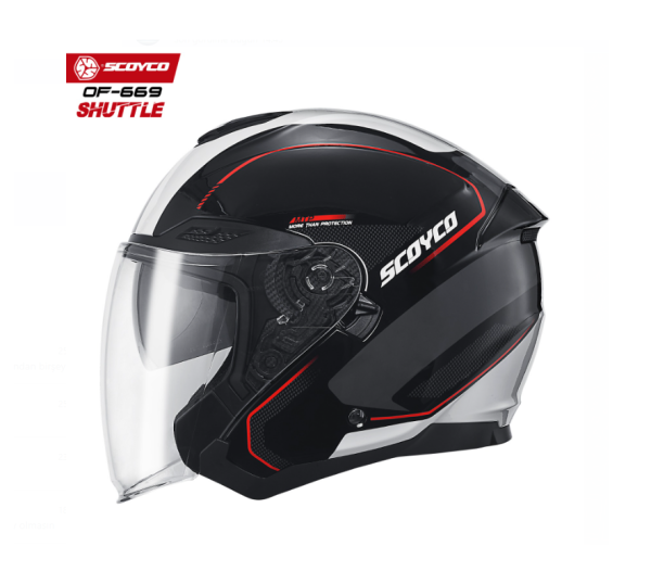 Scoyco Yarım Motosiklet Kaskı OF 669 Shuttle - Görsel 3