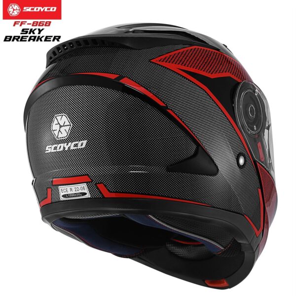 Scoyco FF-868 Sky Breaker Motosiklet Kaskı - Görsel 2