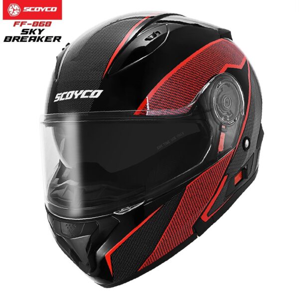 Scoyco FF-868 Sky Breaker Motosiklet Kaskı - Görsel 5