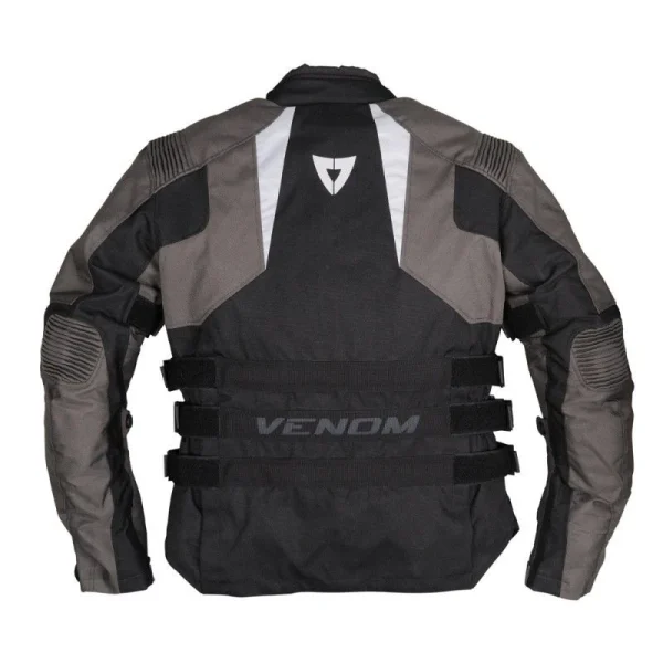 VENOM TOUREX TOURING 4 MEVSİM MOTOSİKLET MONTU (GRİ-SİYAH) - Görsel 2
