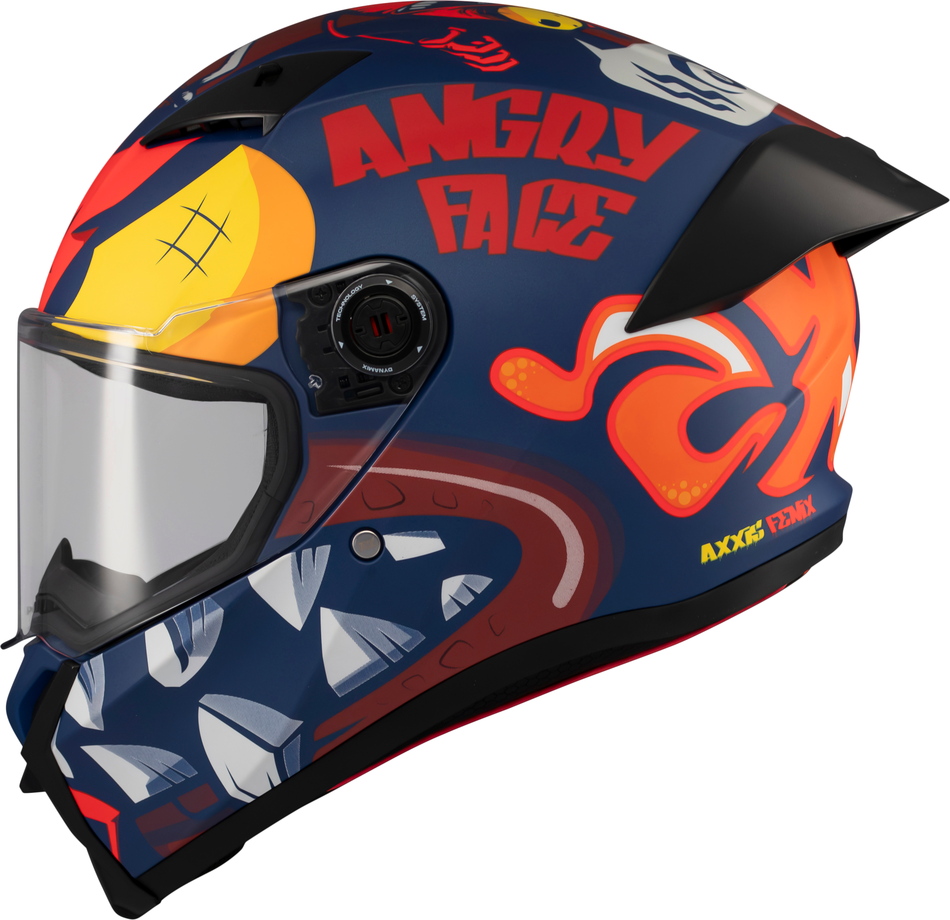 AXXIS FENIX ANGRY FACE C5 RED MATT 5 AXXIS FENIX ANGRY FACE C5 RED MATT - Görsel 5