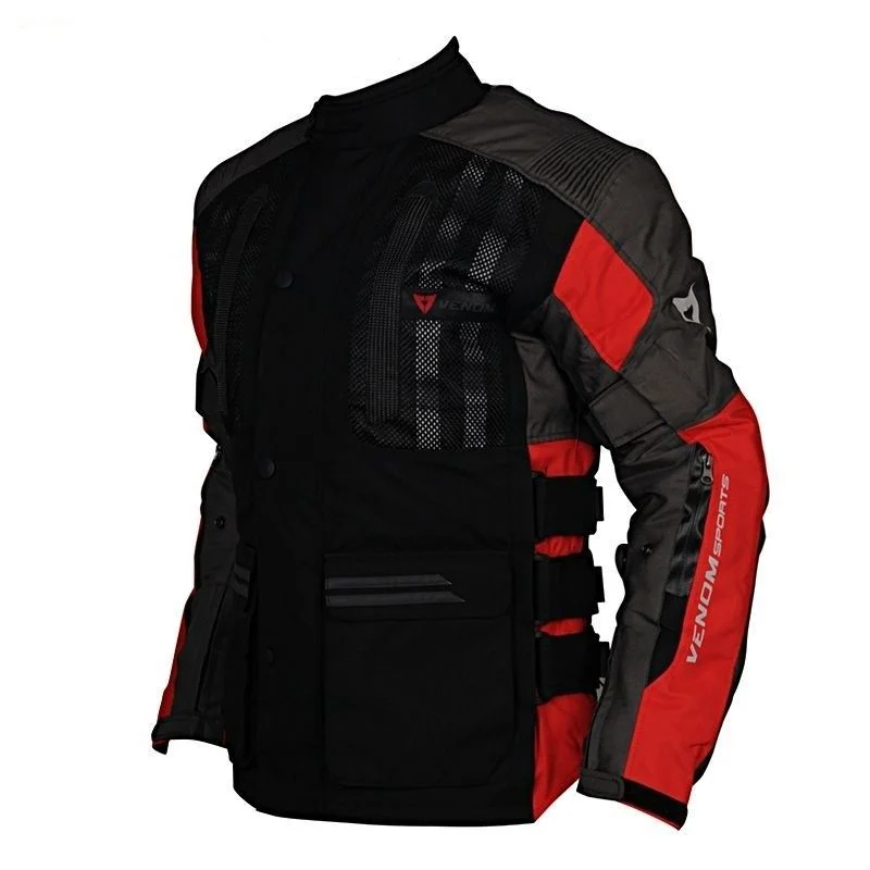 VENOM TOUREX TOURING 4 MEVSİM MOTOSİKLET MONTU - KIRMIZI 2 VENOM TOUREX TOURING 4 MEVSİM MOTOSİKLET MONTU - KIRMIZI - Görsel 2