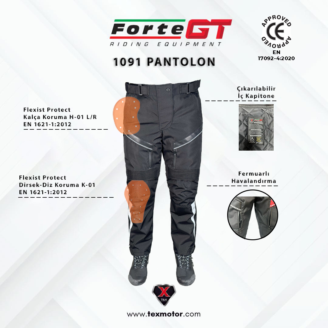 FORTE GT 1091 KORUMALI PANTOLON 3 FORTE GT 1091 KORUMALI PANTOLON - Görsel 3