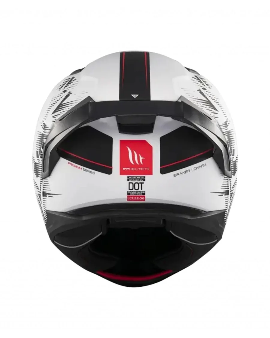 MT HELMETS BRAKER SV CHARM A1 MAT SİYAH-BEYAZ KAPALI KASK 2 MT HELMETS BRAKER SV CHARM A1 MAT SİYAH-BEYAZ KAPALI KASK - Görsel 2