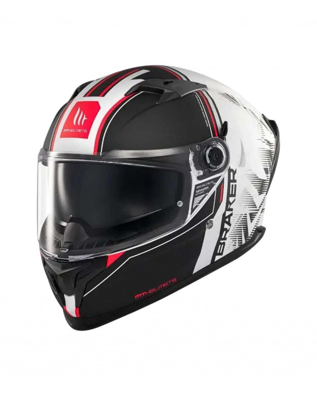 MT HELMETS BRAKER SV CHARM A1 MAT SİYAH-BEYAZ KAPALI KASK 4 MT HELMETS BRAKER SV CHARM A1 MAT SİYAH-BEYAZ KAPALI KASK - Görsel 4