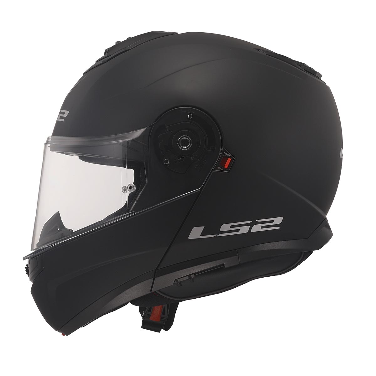 LS2 STROBE 2 MAT SİYAH ÇENE AÇILIR MOTOSİKLET KASKI 5 LS2 STROBE 2 MAT SİYAH ÇENE AÇILIR MOTOSİKLET KASKI - Görsel 5